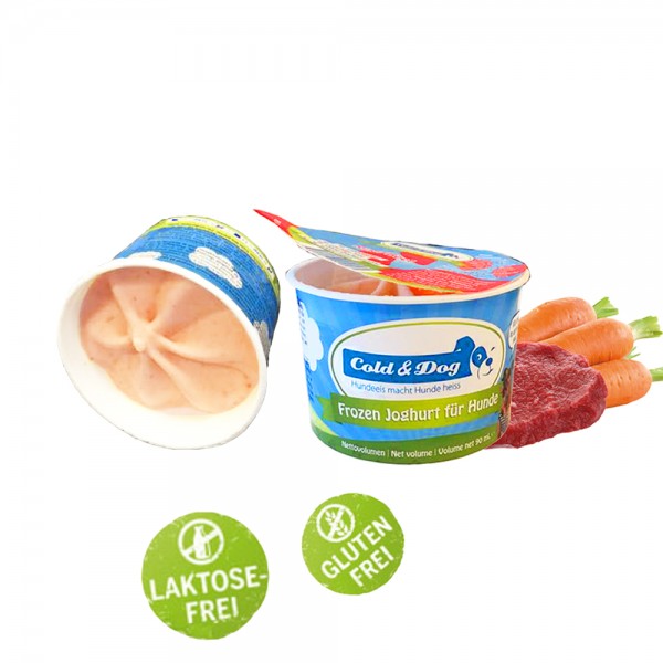 Frozen Joghurt mit Rindfleisch