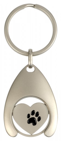 Chiphalter mit Chip HERZ MIT SPUR