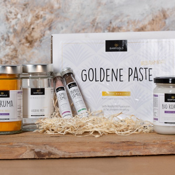 Goldene Paste -Set