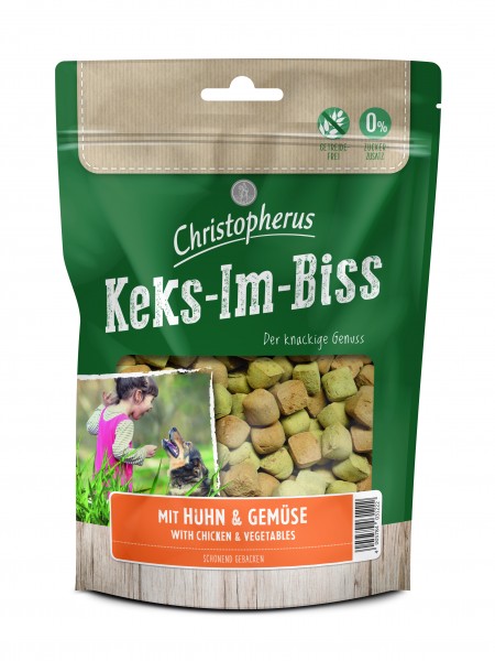 Keks-Im-Biss mit Huhn & Gemüse